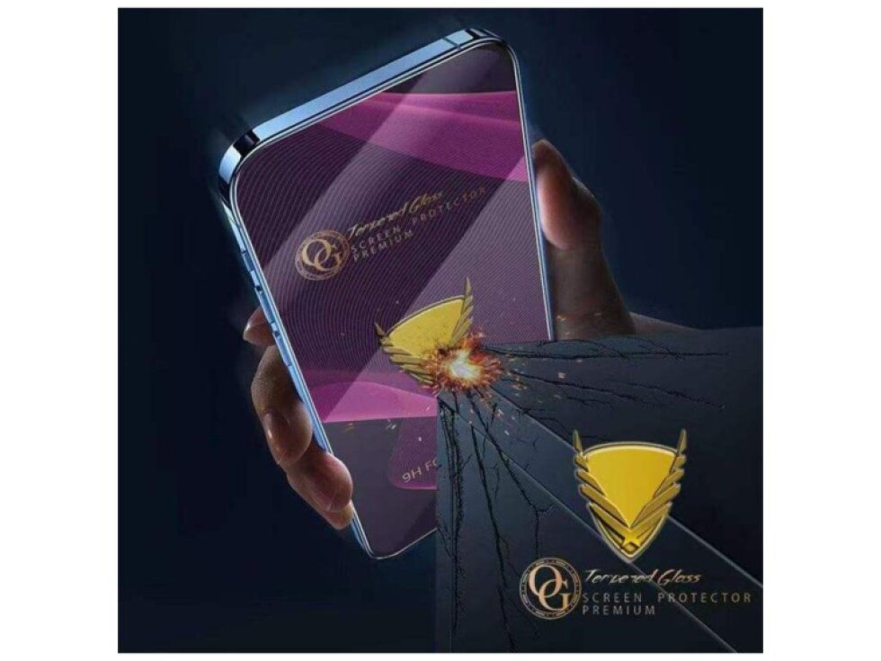 Tvrdené sklo iPhone Duo vonkajší displej – OG Purple, HD, antistatické, vysokohlinité