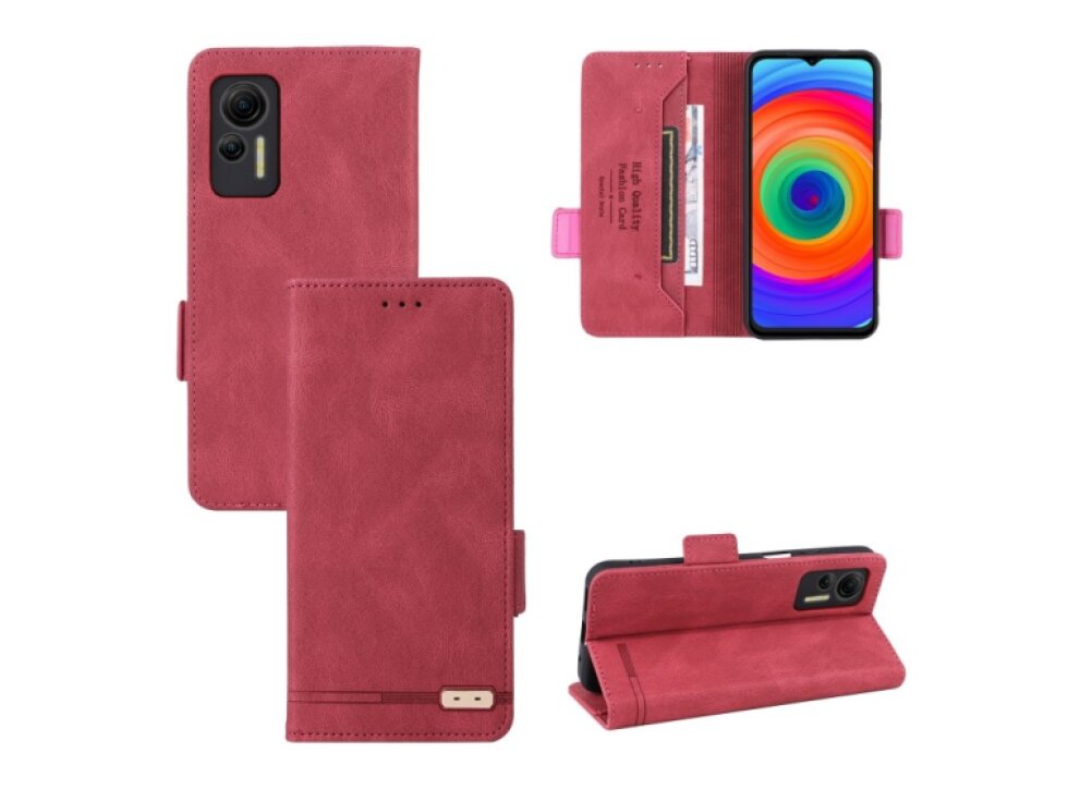 Knižkové puzdro Ulefone Note 14 červená farba