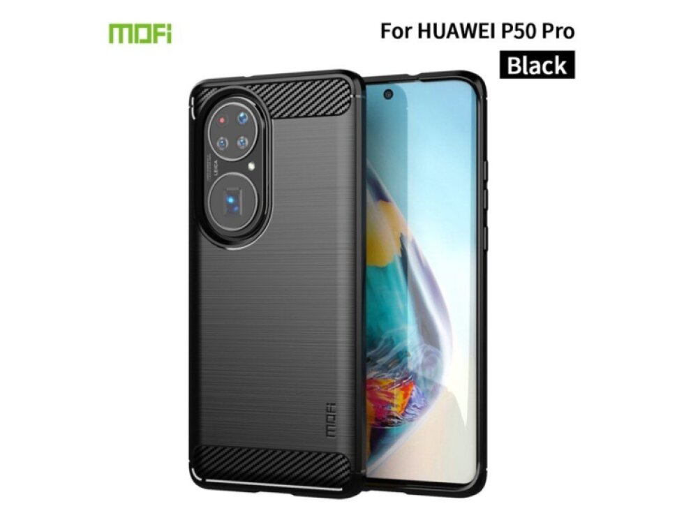Kryt Huawei P50 Pro MOFI karbónový čierny