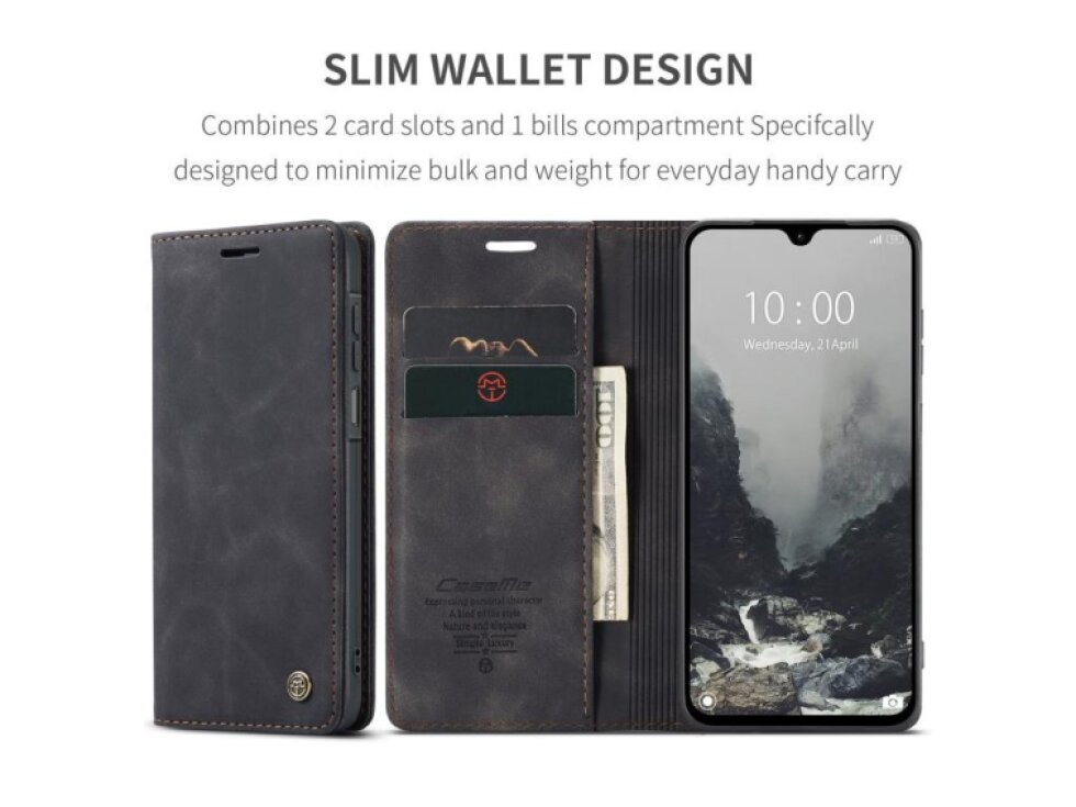 Knižkové puzdro Samsung Galaxy A27 5G CaseMe čierne