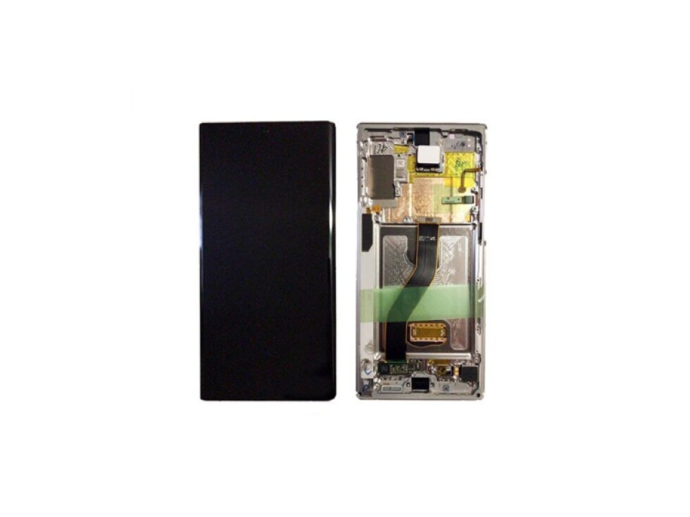 LCD displej a dotyková plocha Samsung Galaxy Note 10 N970 AURA WHITE / SILVER farba