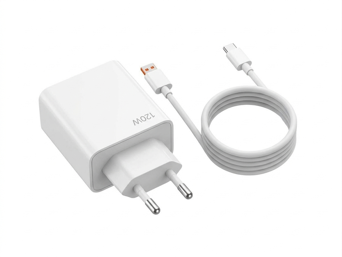 120W rýchlonabíjačka s káblom Typ-C pre Xiaomi biela farba