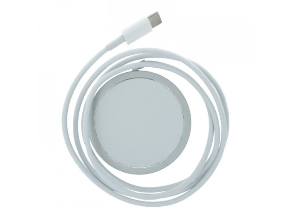 15W MagSafe bezdrôtová nabíjačka USB Typ C Strieborná farba