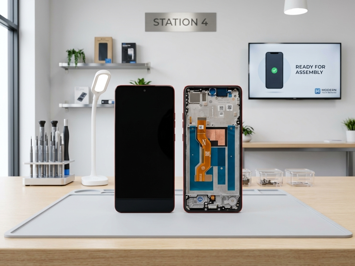 Originálny LCD displej + Dotykové sklo + Rám pre Motorola Moto G86 Power 5G (Service Pack) – Black