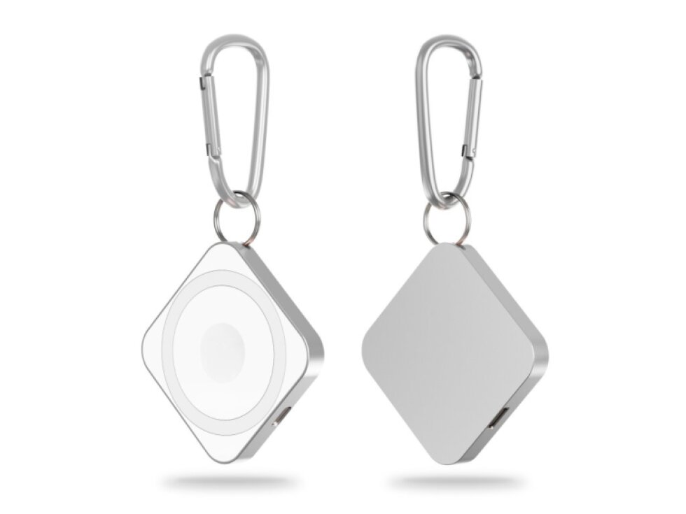 15W 3v1 Bezdrôtová nabíjačka pre mobilné telefóny a Airpods strieborná