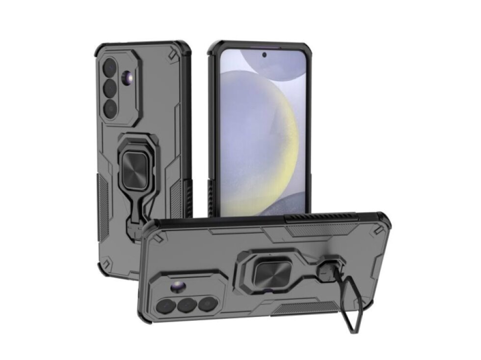 Kryt pre Samsung Galaxy A57 5G s kovovým stojanom čierny