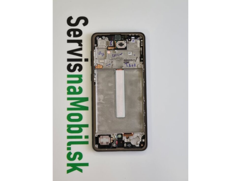 LCD Displej + Dotykové sklo + Rám Samsung Galaxy A33 5G A336 čierna farba - Originál Service pack