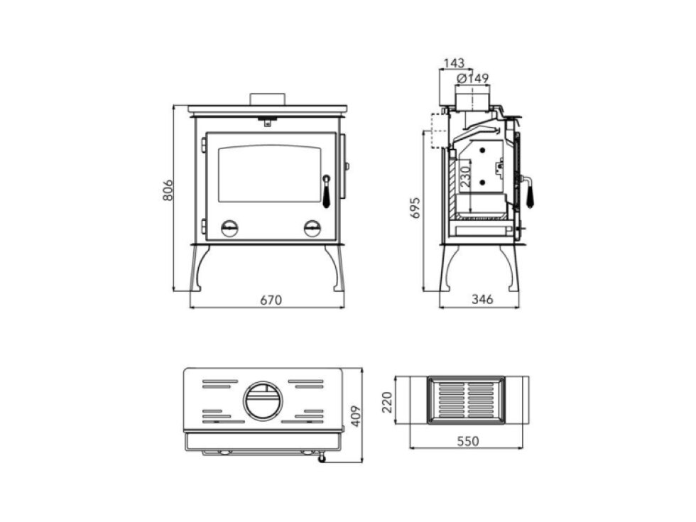 Haas+Sohn Arktic Krbová kamna