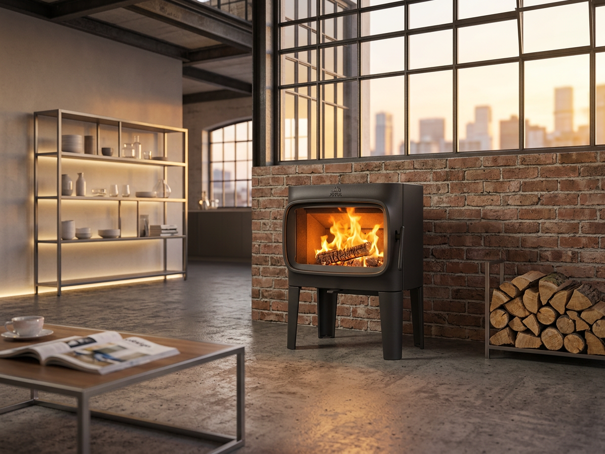 Jotul F 305 R LL BP dlouhé nohy, černý lak krbová litinová kamna