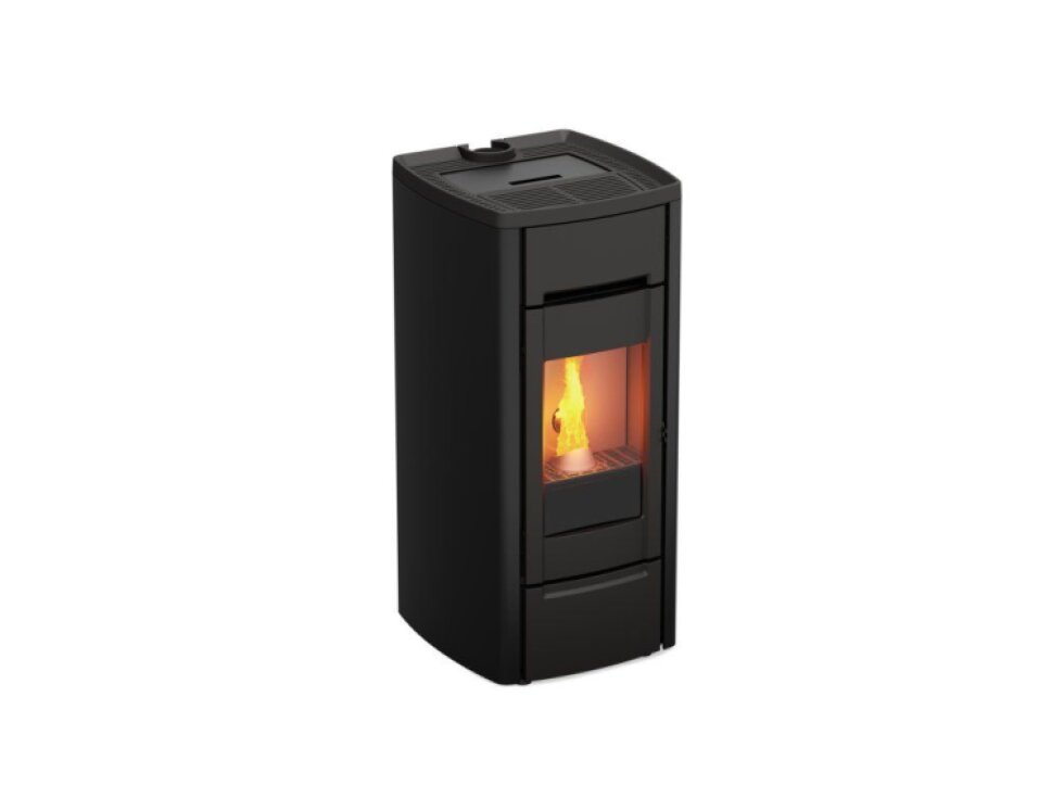 Kalor Ermetica 98 Cast Iron model 10C - Hermetická litinová kamna na pelety s rozvodem horkého vzduchu