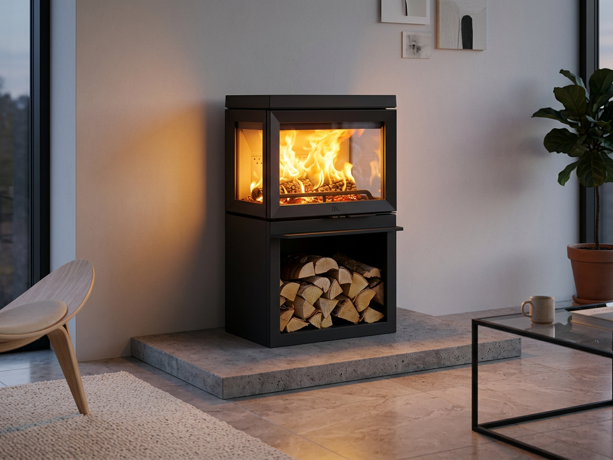 Jotul F 520 BP - Krbová litinová kamna na dřevo,černý lak