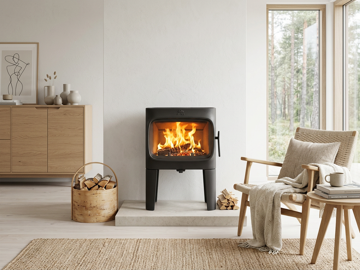 Jotul F 305 R LL BP dlouhé nohy, černý lak krbová litinová kamna