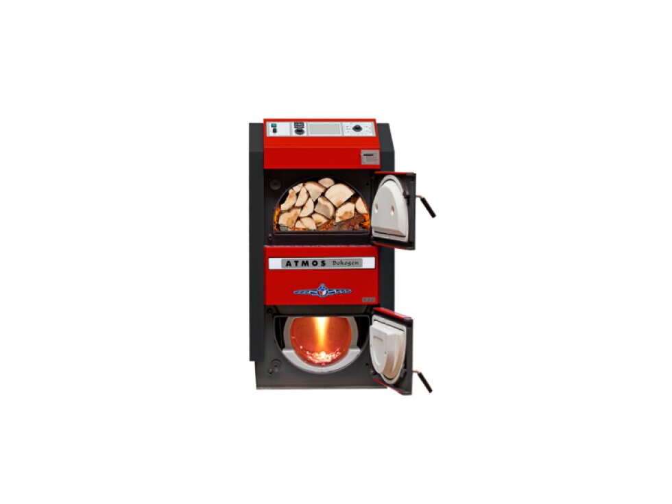 Atmos DC 25 GD - Zplynovací kotel na dřevo DOKOGEN s automatickým zapalováním s elektronickou regulací ACD 04- DOTACE NZÚ/NZÚ LIGHT