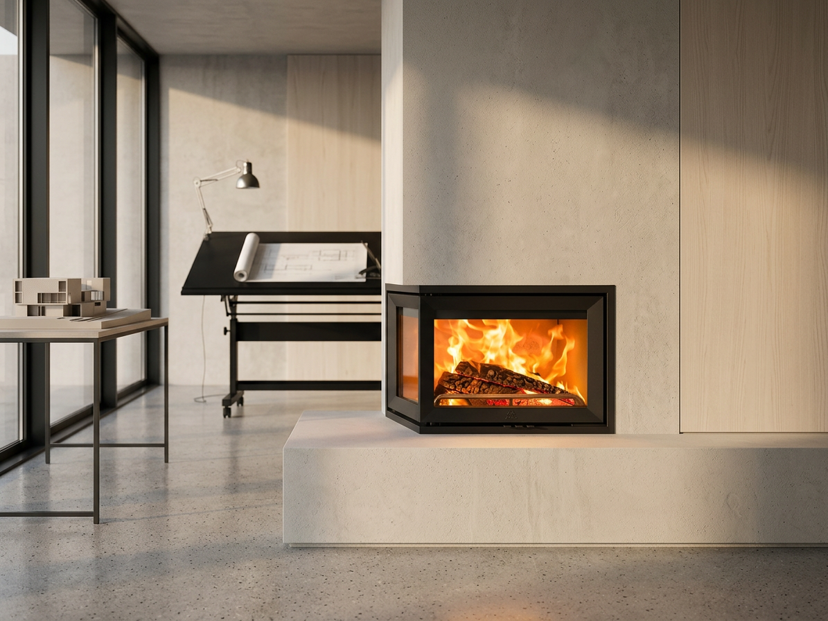 Jotul I 520 FL BP Krbová vložka - přední a levé boční prosklení, černý lak