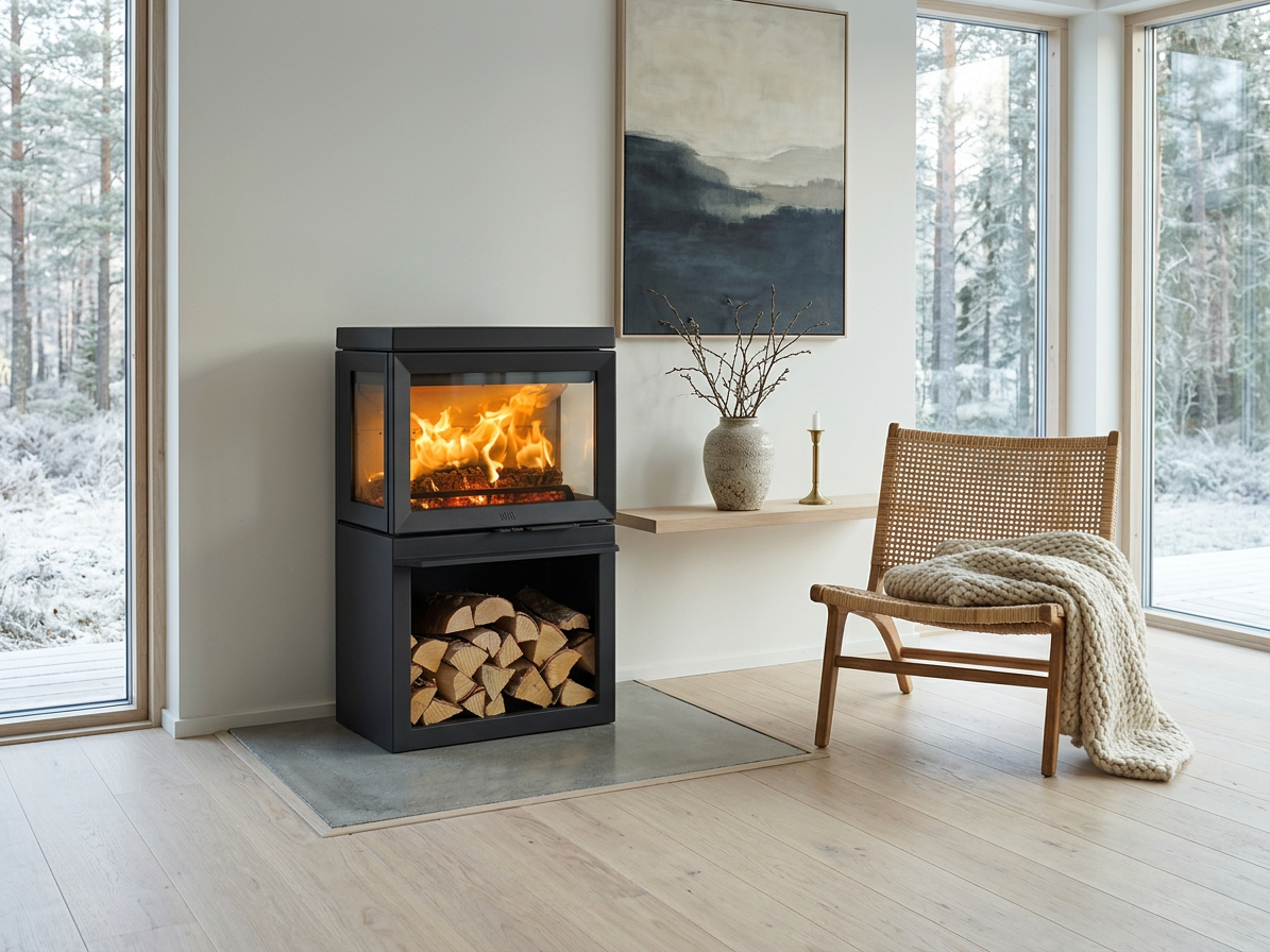 Jotul F 520 BP - Krbová litinová kamna na dřevo,černý lak