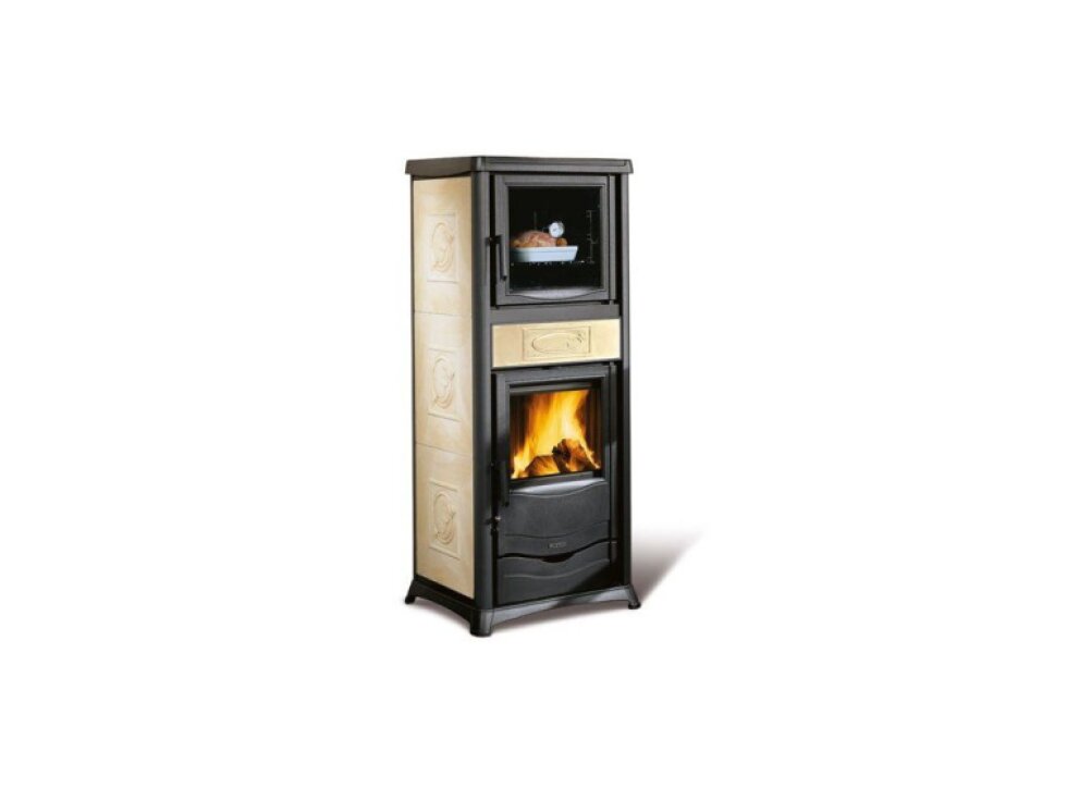 La Nordica ROSSELLA PLUS FORNO 165 CERAMICA - Krbová kamna na dřevo s troubou