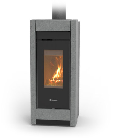 THERMOROSSI ESSENZA EVO WOOD STONE - Kamna na dřevo