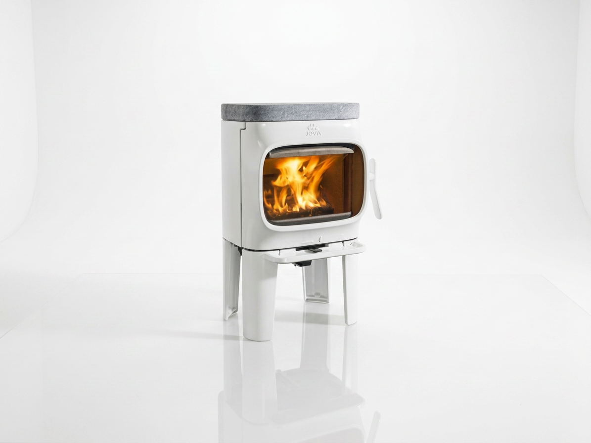 Mastková horní deska ( horní vývod), bílý smalt - pro Jotul F 105