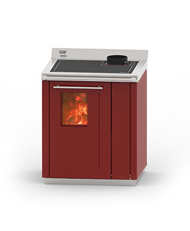 THERMOROSSI BOSKY 30 SQUARE EVO5 "READY TO START" - Kuchyňská kamna na dřevo s teplovodním výměníkem