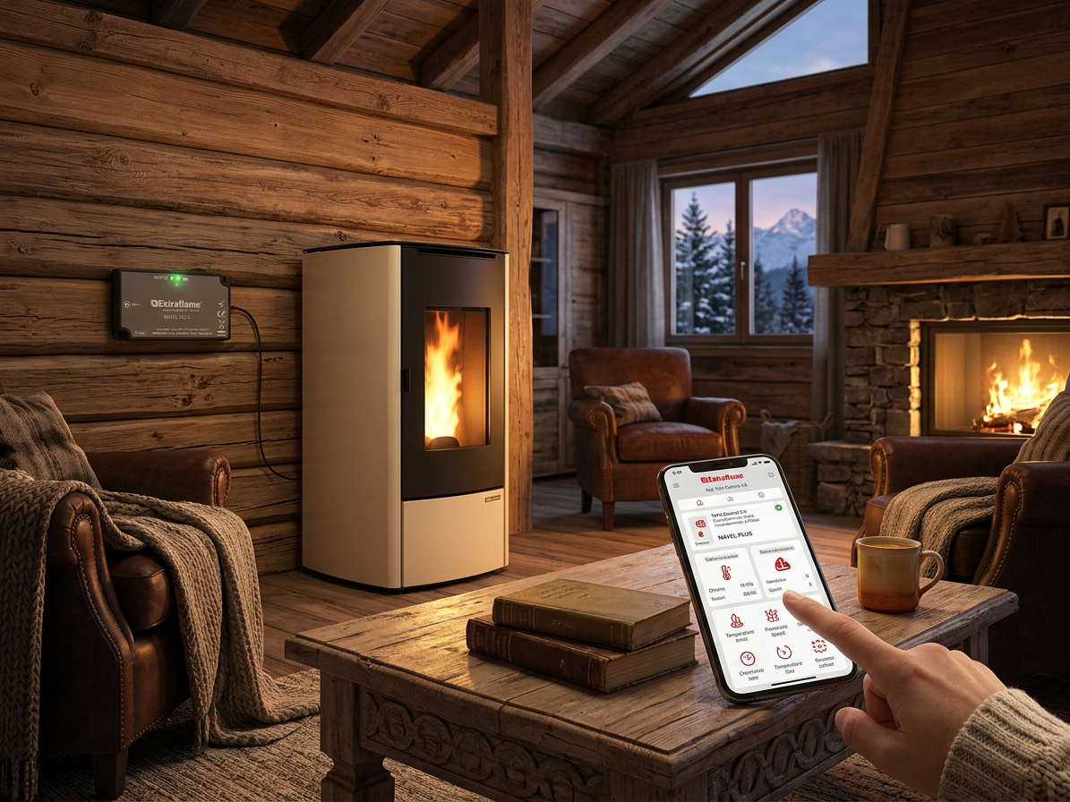 La Nordica Wi-Fi modul EXTRAFLAME - Šedý štítek