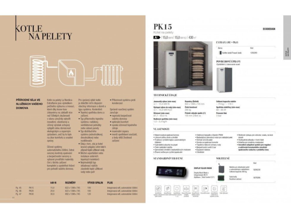 La Nordica Caldaia Serie PK 15 – Kotel na pelety