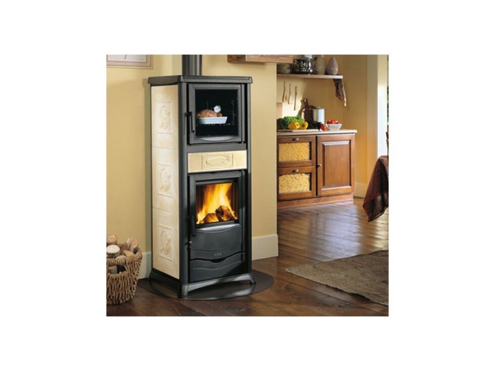 La Nordica ROSSELLA PLUS FORNO 165 CERAMICA - Krbová kamna na dřevo s troubou