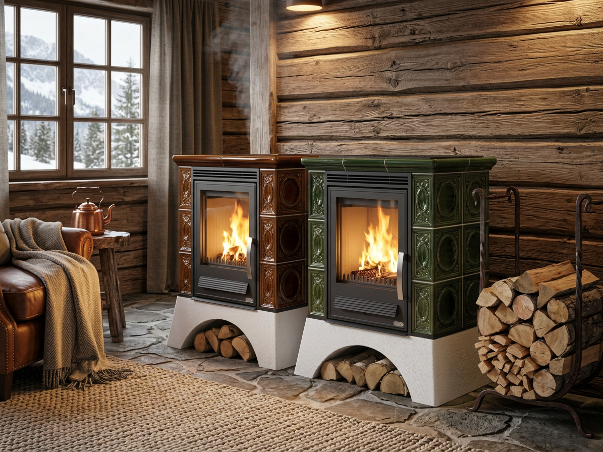ABX Helvetia KP - kachlová kamna s výměníkem 6,9 kW