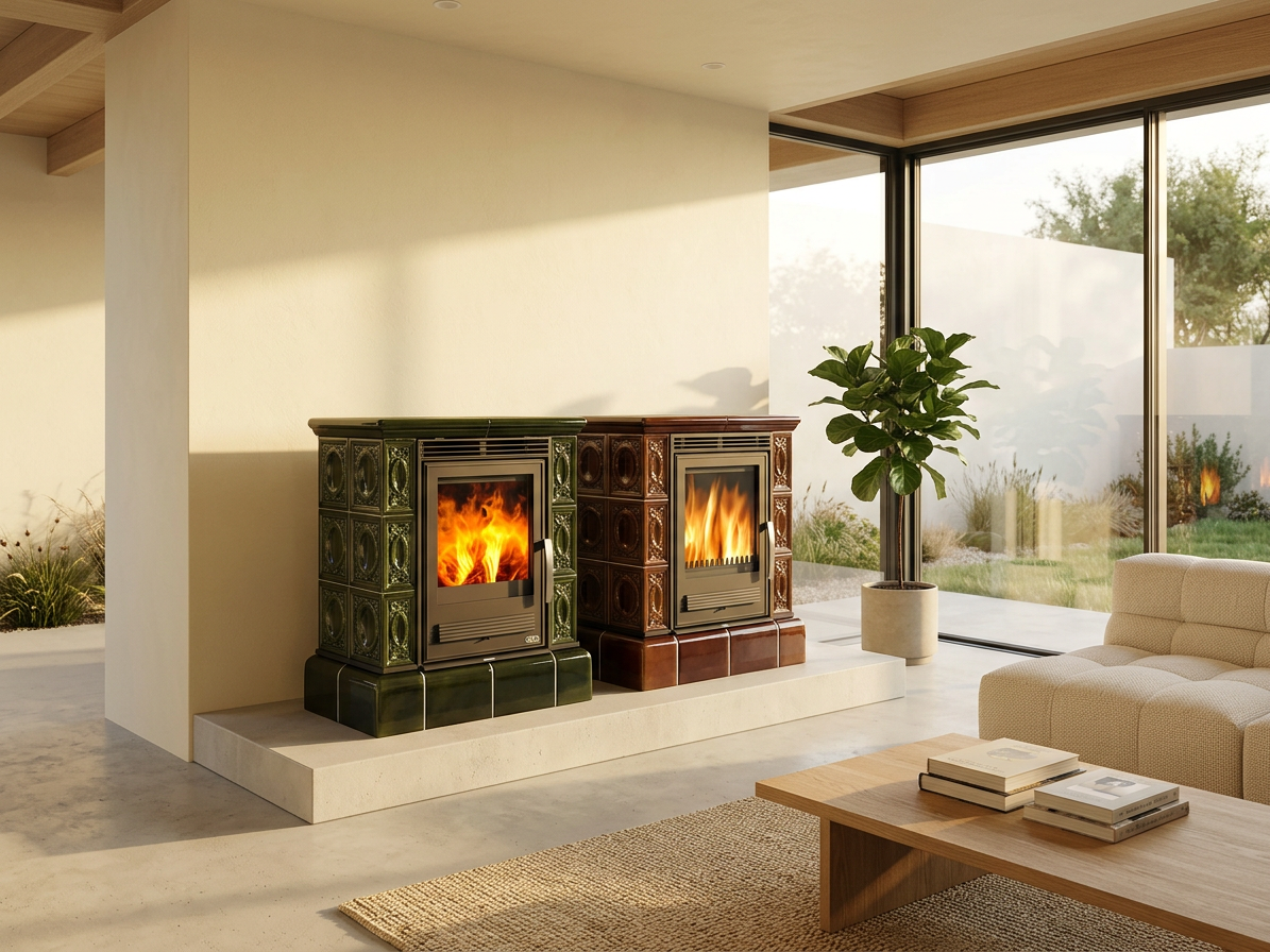 ABX Helvetia KP kachlový sokl - kachlová kamna s výměníkem 6,9 kW