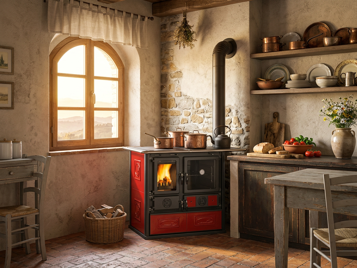 La Nordica ROSA.16 CERAMICA - Sporák na tuhá paliva 8kW