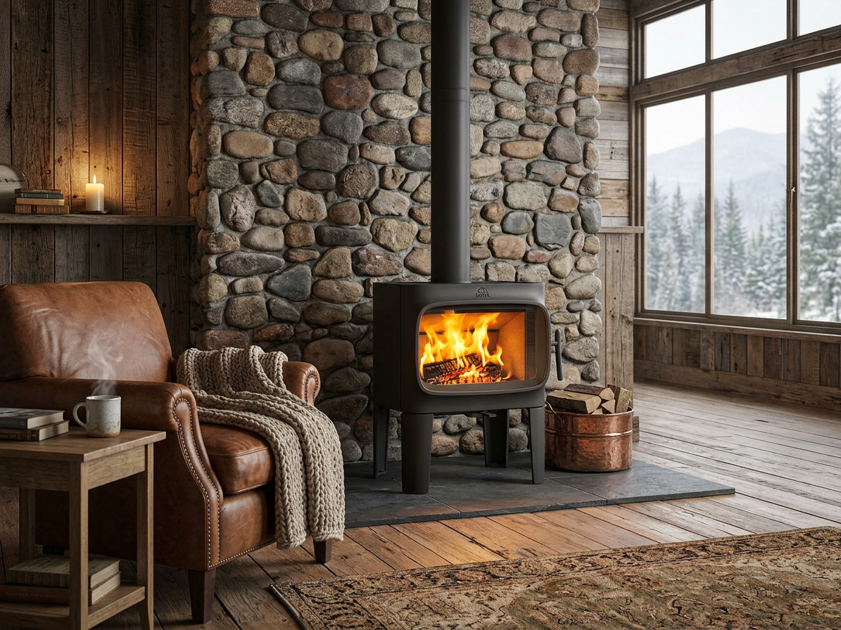 Jotul F 305 R LL BP dlouhé nohy, černý lak krbová litinová kamna