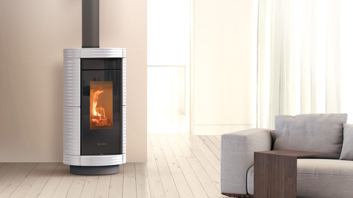 THERMOROSSI DORICA EVO WOOD MAJOLICA - Kachlová kamna na dřevo