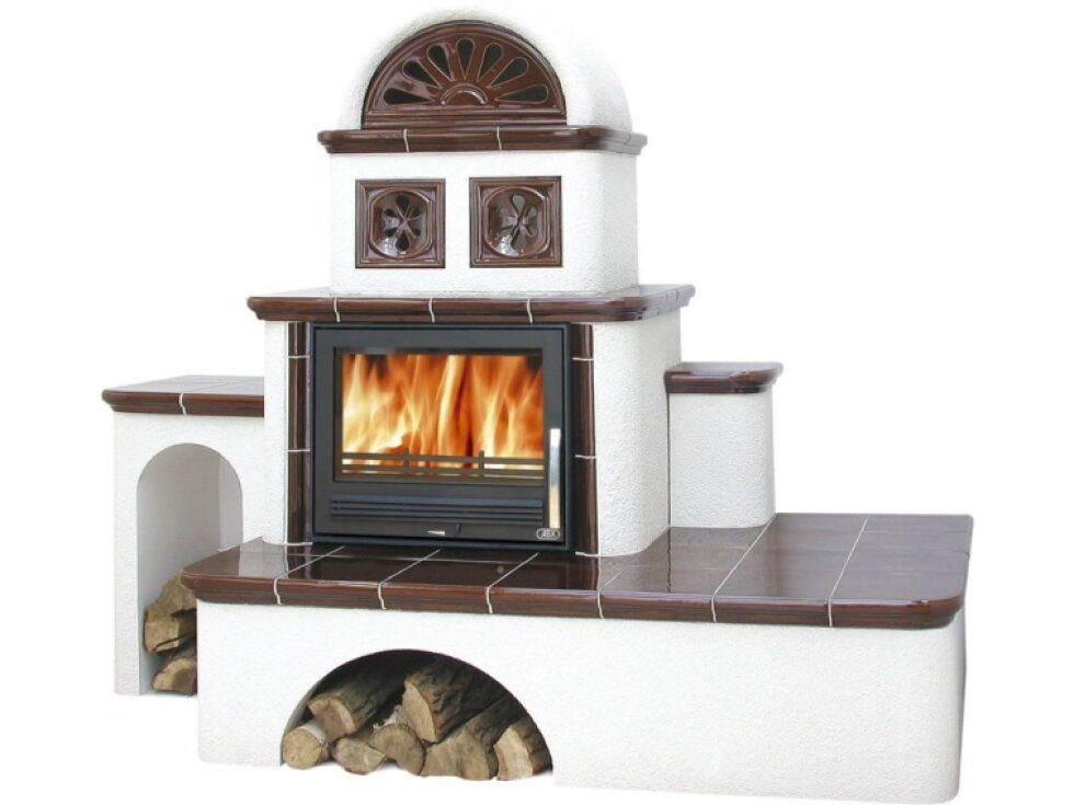 ABX Oxford - kachlová pec s výměníkem 7 kW