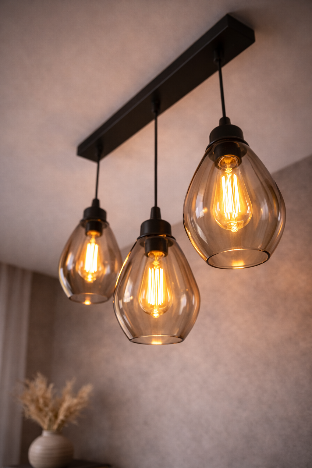 Moderní závěsný lustr Smoke Glass