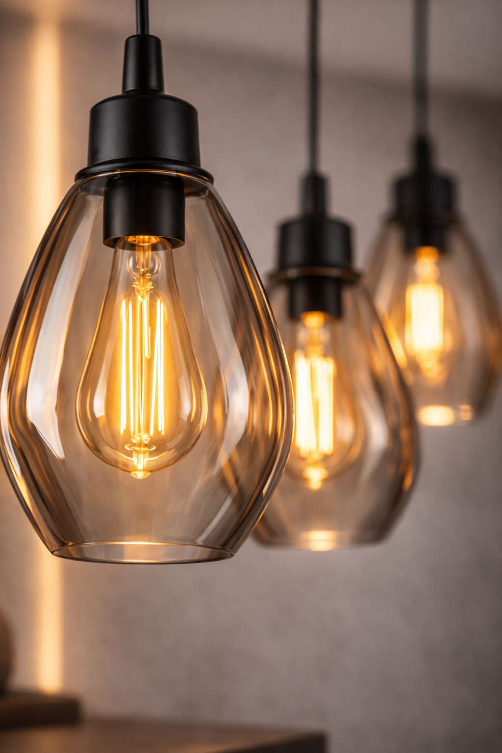 Moderní závěsný lustr Smoke Glass