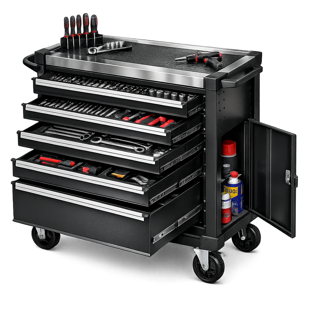 Dílenský vozík s nářadím