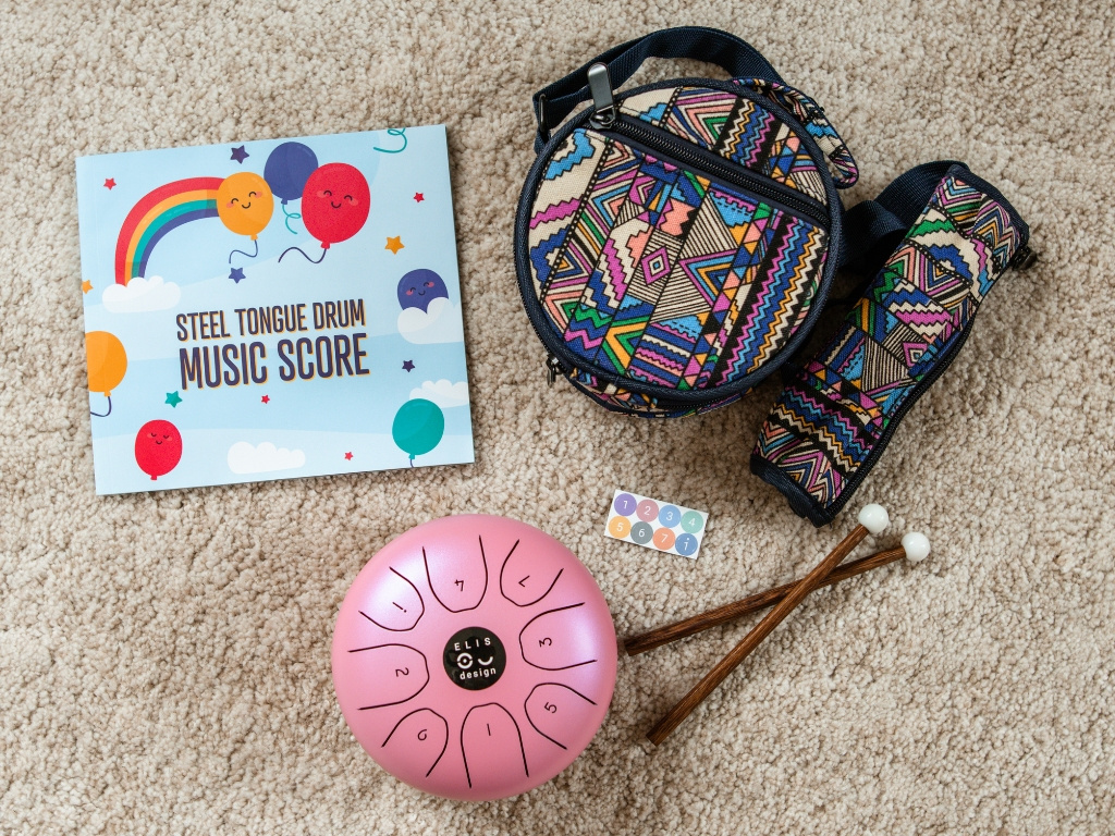 Kovový bubienok Drumboo malý - ružový