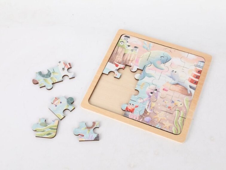 Dřevěné puzzle - Mořský svět