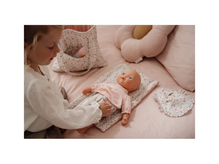 Přebalovací taška pro panenky Soft Flowers