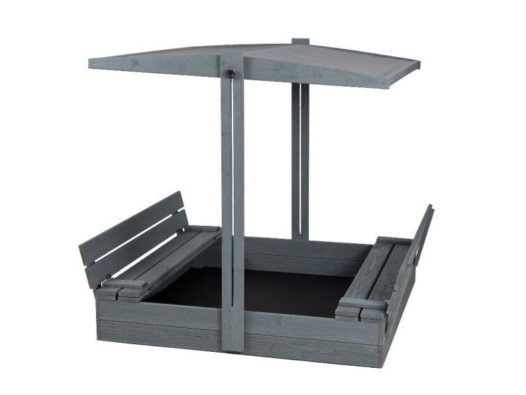 Stříška k dřevěnému pískovišti 120x120 cm - šedá