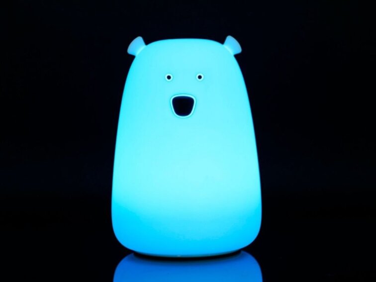 Silikonová lampička Medvídek s ovladačem
