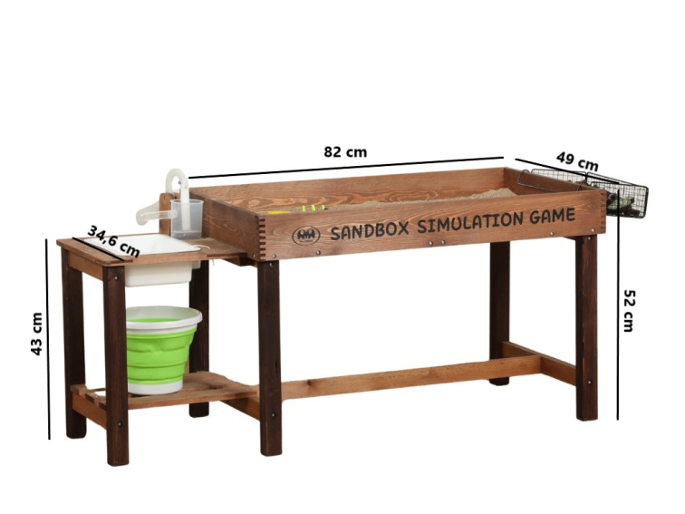 Dětské venkovní pískoviště - vysoké