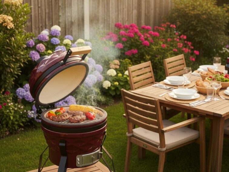 Keramický Gril BBQ 13" | 33 cm | Bordó