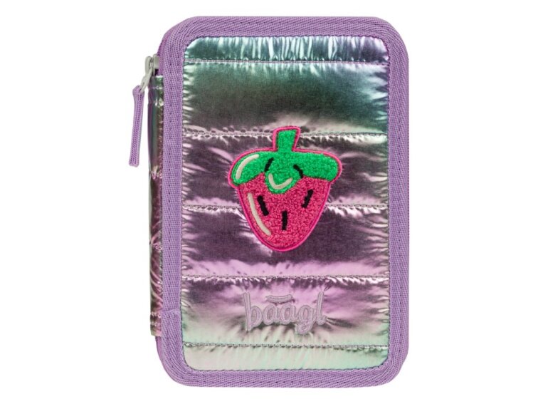 BAAGL Háromszintes iskolai tolltartó levendula színben