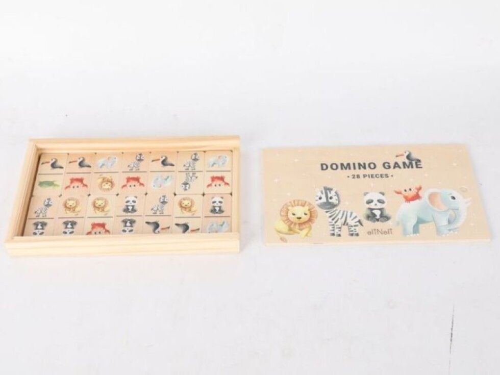 Dřevěné domino - Zvířátka ze ZOO