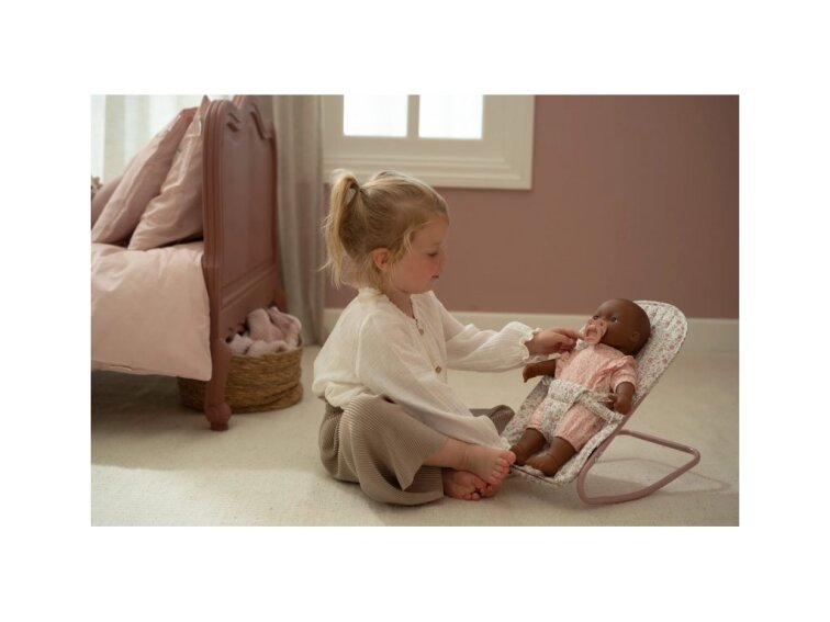 Houpací lehátko pro panenky Soft Flowers