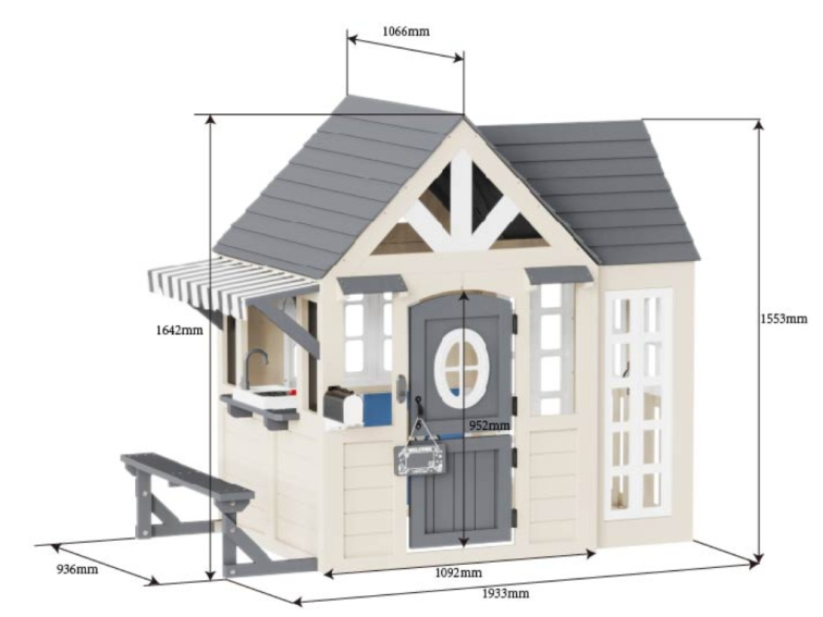 Dětský dřevěný zahradní domek Superior