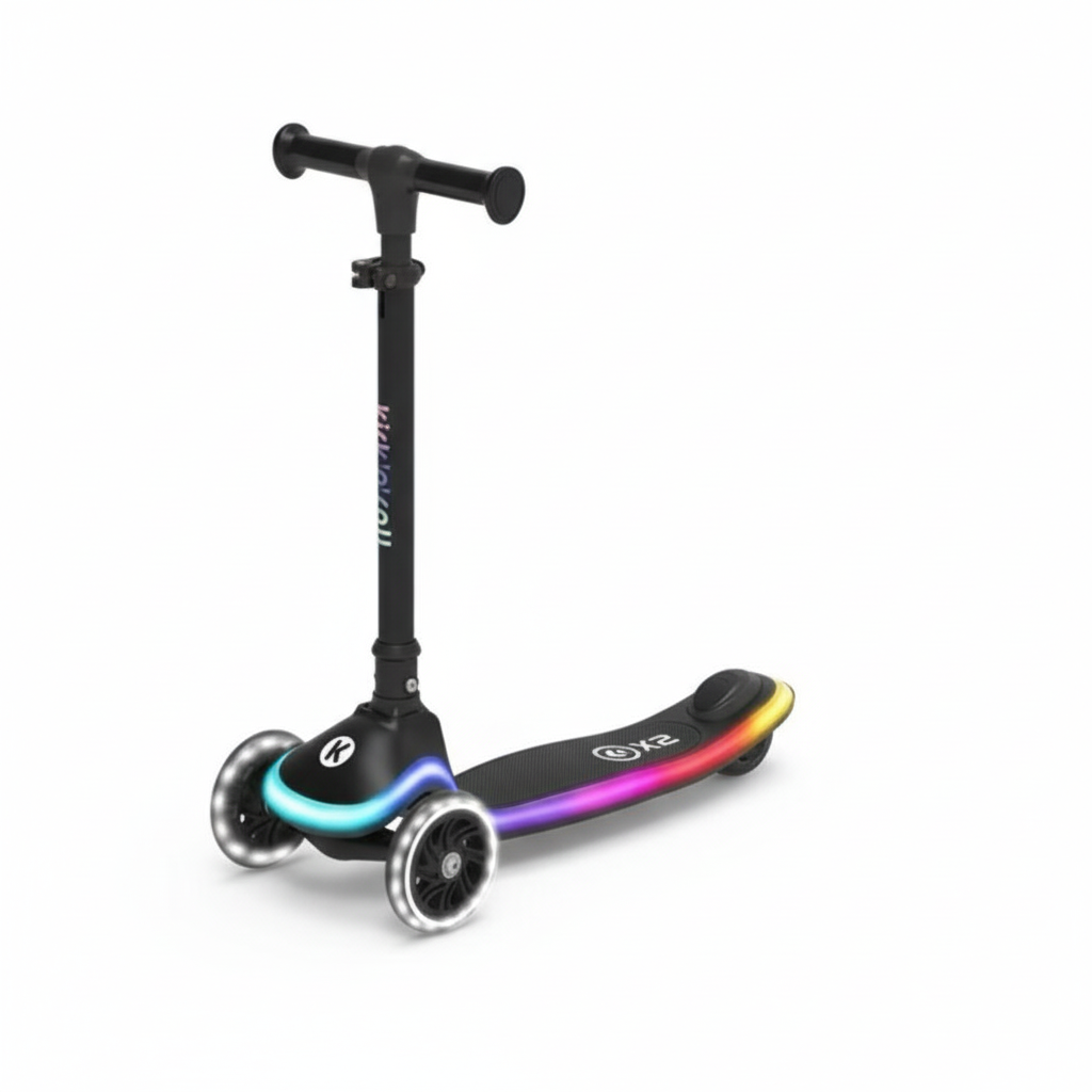 Gyerek robogó Kick'n'Roll - fekete