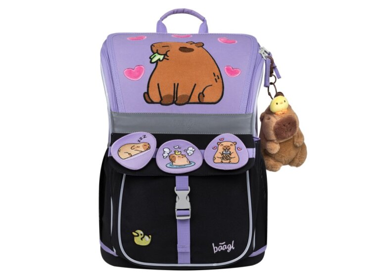 BAAGL SET 5 Zippy Kapybara: aktovka, penál, sáček, zástěra, peněženka