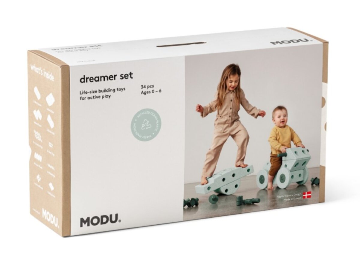 MODU bloky - Dreamer set mint/zelená