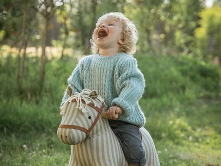 Houpací kůň AIDEN - pruhovaný